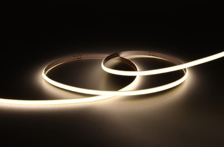 Ledstrip COB 24V 12w/m 1060lm/m 3000K IP20 5m-rulle