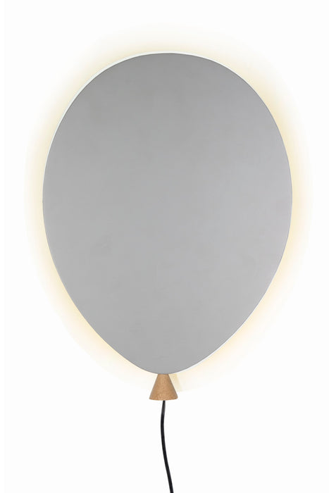 VÄGGLAMPA BALOON GRÅ