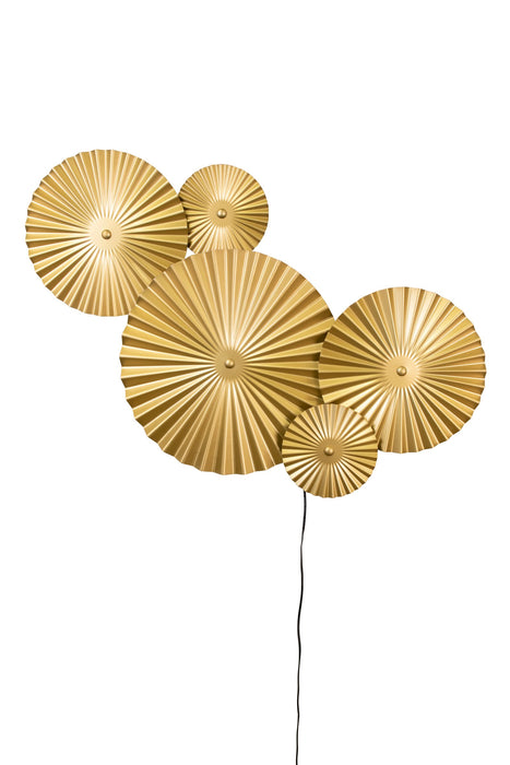 VÄGGLAMPA OMEGA GULD