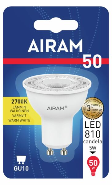 LED GU10 PAR16 5W 2700 GU10 36D